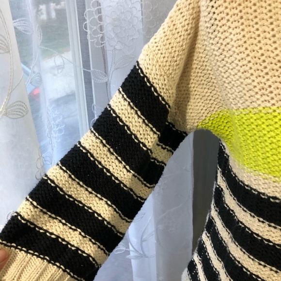 Pure handknit crisscross back sweater SZ S  knit - Picture 3 of 9